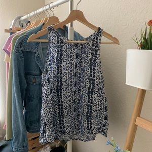 ABERCROMBIE AND FITCH FLORAL TANK